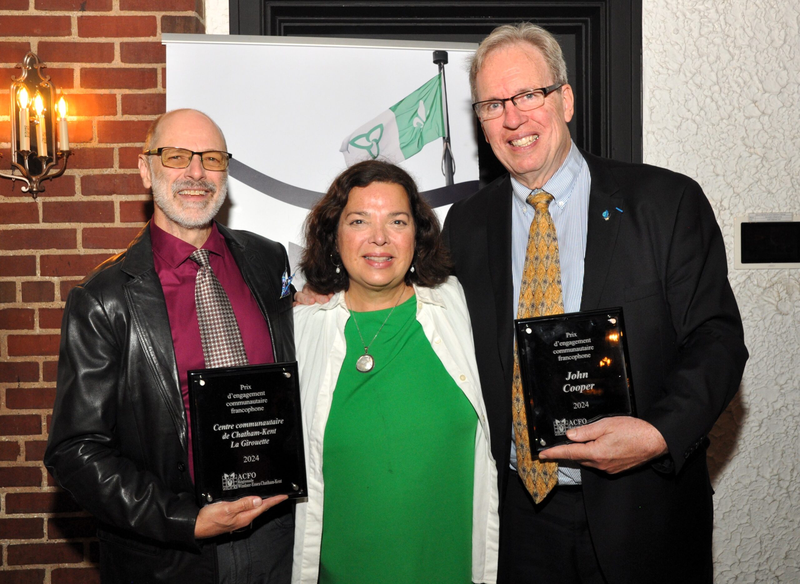 Célébration du lever du drapeau franco-ontarien à Windsor et à Chatham